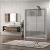 KAMALU Cabina Nicchia cristallo serigrafato 150cm altezza 180cm K410N