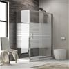 KAMALU Box doccia 130x80 vetro serigrafato altezza 180cm K410NS