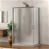 KAMALU Box doccia tre lati 80x100x80 altezza 180 vetro opaco K410