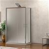 kamalu box doccia tre lati 80x90x80 vetro opaco apertura angolare kf1000