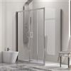 KAMALU Box doccia 170x80 doppio scorrevole altezza 180cm | KAM-KNF6000S