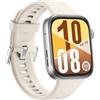 HUAWEI Montre connectée Huawei Watch Fit 4 Bluetooth Gris avec bracelet en fluoroélastomère Blanc