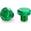 Puig 21804V Tappo coprifiletto specchietto finitura pulita in alluminio anodizzato per coprire le filettature del manubrio, Verde