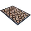 Comart - Zerbino Capitol - 40x60 cm - Zerbino in Cocco con Disegni in Gomma - Tappeto per Ingresso Esterno e Interno - Fondo Antiscivolo Gommato - Facile da Pulire - Rettangolare - Design Cross