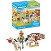 PLAYMOBIL Country 71444 Pastore con Gregge, con Un Border Collie, Un tosatore e Paglia, Giochi di Ruolo Divertenti, Giocattolo sostenibile per Bambini dai 4 Anni in su