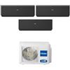 Haier - Climatizzatore trial split Haier Expert Black Wifi 7000+18000+24000 Btu inverter R32 A++ 5U105S2SS5FA