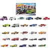 Hot Wheels ABC Racers, 26 auto in scala 1:64 con lettere dell'alfabeto, imparare a scrivere e leggere con le auto giocattolo, HKL76