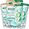 Garnier SkinActive Cryo Jelly Maschera Viso Anti-Fatica Effetto Ghiaccio con Acido Ialuronico Trattamento Rassodante per Pelli Stanche e Spente Formula Vegana - 5 Confezioni da 1 Applicazione