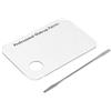 ZJchao Palette di trucco Spatola trasparente acrilico Makeup Nail Art Cosmetic Mixing Palette & Stainless Spatula Tool Set, for Makeup/Nail Art
