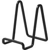 DIDUDIDU Supporto Cavalletto Espositore Porta Piatti - Supporti Piatti da Esposizione - 4,5 Pollici Cavalletti per Tavolo - 2 pz di Espositori in Ferro per Piatto Decorativo | Foto | Cornice | Libri - Nero