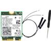 Runioney WiFi 7 BE200 BE200NGW Scheda WiFi + Antenna BT 5.4 802.11AX -Band M.2 NGFF Adattatore di Rete Wireless per Win10/11