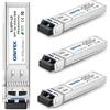 QINIYEK 10GBase-LR SFP+ Transceiver,10G Monomodale SFP+ Modulo LC per Cisco SFP-10G-LR,Ubiquiti UF-SM-10G,Meraki MA-SFP-10GB-LR,Mikrotik,Supermicro(SMF,1310nm,10km,DDM)(Confezione da 4)