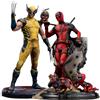 Sideshow MARVEL DEADPOOL & WOLVERINE Scale 1:10 Set of Two Statue Iron Studios Sideshow