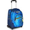 Seven Zaino Trolley, Scuola Elementare, Doppio Uso, Doppio Scomparto, Spallacci a Scomparsa, Bambino, Nuanced Blue, blu/azzurro
