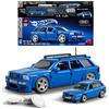 Hot Wheels, BRICK SHOP Hot wheels brick shop '94 audi avant rs2 set da costruire 252 pezzi - mattel