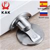 KAK Fermaporta magnetici Fermaporta in acciaio inossidabile 304 Supporti per porte nascoste Cattura pavimento Fermaporta senza chiodi Ferramenta per mobili - silver