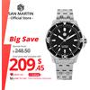 San Martin Orologio subacqueo di lusso da uomo San Martin 41.5mm YN55 orologio da polso meccanico automatico zaffiro 20Bar impermeabile BGW9 luminoso - Black