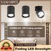 Faretto pieghevole a led Lampada da soffitto Downlight 110V 220V Faretto Down Home Decor Lampada Soggiorno Camera da letto Apparecchio di illuminazione -