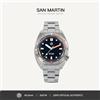 San Martin Orologio subacqueo di lusso da 40 mm per uomo Lunetta Sport Orologi meccanici automatici Acciaio inossidabile 20Bar Impermeabile SN0067 - Light Blue