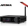 AIYIMA A80 Amplificatore di Potenza Stereo Bluetooth DAC TPA3255 PFFB Aggiornato 300Wx2 Classe D Hi-Res con Ingressi RCA TRS OPT COA USB