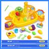 CUTE STONE Lavello da gioco con acqua corrente e rubinetto elettrico, giocattoli da cucina per bambini - YELLOW