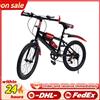 Mountain bike rossa da 20 pollici, 7 marce, bici per bambini regolabile, pinza moderna per frenare e tenere la frenata, bici da città