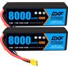GTFDR Batteria Lipo DXF 3S 8000mAh 11.4V 130C HV con custodia rigida XT90 per 1/8 Buggy Truggy Offroad Car Boat Truck Aereo - 2PCS3S8000130CXT90