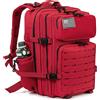 ReFire Gear Zaino tattico da uomo da 45 litri con doppio portabicchieri Zaino da caccia Zaino da campeggio all'aperto Zaino da sopravvivenza per escursionismo - Khaki