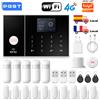 PGST Sistema di allarme domestico 4G GSM 433MHz, compatibile con TUYA Smart Life, Alexa, Google, WIFI 2.4G, sicurezza domestica