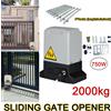 Apricancello scorrevole elettrico da 2000 kg AC 750 W Cancello motore Operatori automatici per porte Kit apriporta per garage per carichi pesanti -
