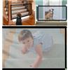 Cancello di sicurezza multifunzionale per animali domestici Installazione semplice Recinzione in rete pieghevole Barriera ventilata per interni o esterni per la gestione degli animali domestici - 110cmx72cm