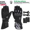 KEMIMOTO Guanti riscaldati elettrici Guanti da sci invernali Guanti da moto touch screen Riscaldamento termico ricaricabile impermeabile - N-8033BK For Moto