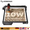 Atomstack 10W Incisore Laser Connettività WIFI 0.06*0.08mm Macchina da taglio per incisione laser a punti 445±5nm Macchina CNC a luce blu - A10 PRO V2 EU