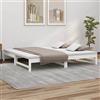 vidaXL Dormeuse Estraibile Bianca 2X(90x200) cm Legno Massello di Pino