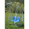 (04) PANCHINA ALLEN. E RISER. CALCIO MT 1 2 POSTI ACC. ZINC. COP. POLIC. TRASPAR