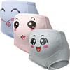 Hornice Mutandine Premaman da Donna Confezione da 3 Mutandine Premaman Elastiche A Vita Alta in Cotone Antiscivolo Pantaloncini Mutandine Gravidanza con Stampa Smiley,4XL