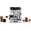 Ninja Luxe Premiere Macchina Caffè 3 in 1, Macchina Latte, Cappuccino, Caffè Freddo, Espresso con Macinacaffè Integrato, Montalatte, Facile da usare, 4 Programmi Automatici Schiuma, Argento, ES601EU
