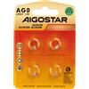 Aigostar Batteria bottone Aigostar 1,5V LR69 Zinco manganese confezione da 4 pile