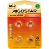Aigostar Batteria bottone Aigostar 1,5V LR726 Zinco manganese confezione da 4 pile
