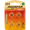 Aigostar Batteria bottone Aigostar 1,5V LR754 Zinco manganese confezione da 4 pile