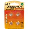 Aigostar Batteria bottone Aigostar 1,5V LR55 Zinco manganese confezione da 4 pile