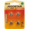 Aigostar Batteria bottone Aigostar 1,5V LR54 Zinco manganese confezione da 4 pile