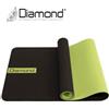 DIAMOND FITNESS Diamond Set Risparmio con 10 tappetini yoga bicolore verde-nero in TPE - Dimensioni 183x60x0,6 cm