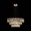 Illuminati Lighting ARCADIA Lampada a sospensione 3 livelli 6/9/12 luci, oro, 27 lampadine x G9 (escluse), ø 82 h 150cm