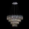 Illuminati Lighting ARCADIA Lampada a sospensione 4 livelli 3/6/9/12 luci, Cromo, 30 lampadine x G9 (escluse), ø 82 h 150cm
