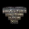 Illuminati Lighting ARCADIA Flush lampadario a soffitto 4 ripiani 3/6/9/12L luci Cromo, 30 lampadine x G9 (escluse), ø 82 h 22,5-63,5cm