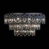 Illuminati Lighting ARCADIA Flush lampadario a soffitto 3 ripiani 6/9/12 luci, Cromo, 27 lampadine x G9 (escluse), ø 82 h 49cm