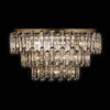Illuminati Lighting ARCADIA Flush lampadario a soffitto 3 ripiani 6/9/12 luci, oro, 27 lampadine x G9 (escluse), ø 82 h 49cm