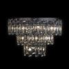 Illuminati Lighting ARCADIA Frush Lampada a soffitto 3 ripiani 3/6/9 luci, Cromo, 18 lampadine x G9 escluse), ø 62 h 150 (Min 44-88) cm
