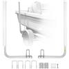VEVOR Guide con Tubo PVC per Rimorchio per Barca 1100 mm Larghezza Regolabile 300 mm Guida di Lancio per Imbarcazioni in Acciaio Zincato Tubo PVC per Imbarcazioni Gommoni Canoe Gommoni Barche Pesca